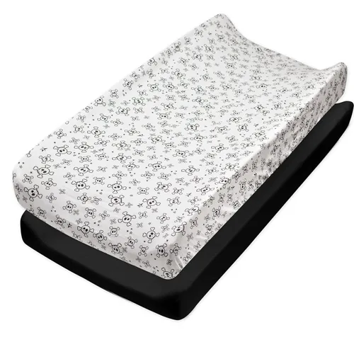 Vista 7 de HonestBaby Funda para cambiador de algodón orgánico, Puntos y Guiones, Talla única