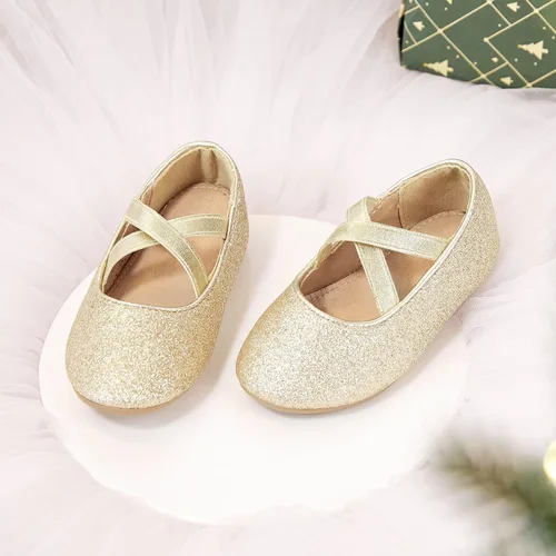 Vista 5 de Otter MOMO Zapatos planos de bailarina para niñas pequeñas y niñas pequeñas, zapatos de vestir para fiesta escolar