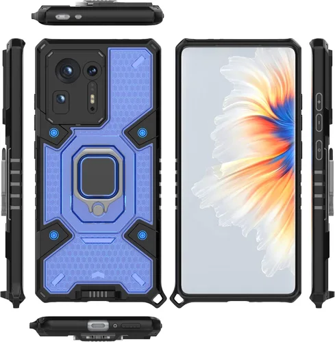 Vista 72 de Funda para 1+ Nord 2 5G, funda para OnePlus Nord 2 5G con funda de soporte, color azul