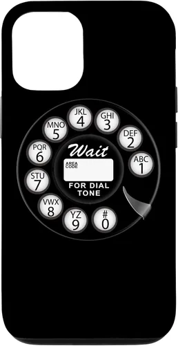 Vista 28 de Divertida caja del teléfono del dial rotatorio analógico retro retro negro lindo negro para el iPhone 17