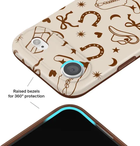 Vista 610 de VELVET CAVIAR Funda para iPhone 15, compatible con MagSafe, probada contra caídas de 10 pies, fundas protectoras de diseño, leopardo color rosa