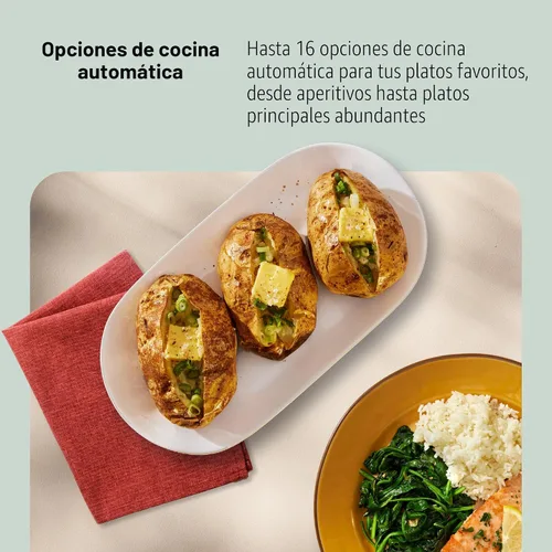 Vista 11 de Panasonic Horno microondas para encimera, 1.2 pies cúbicos, 1250W, tecnología inversora con sensor Genius, acero inoxidable - NN-SN67QS