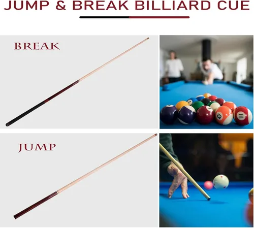 Vista 6 de CUEELF Heavy Hitter 3-Piece Jump Break Pool Cue Stick, 21oz/23oz Cue with 13.5mm Bakelite Tip and Quick-Release Joints, for Explosive Breaks and