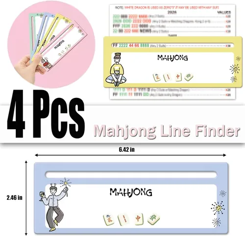 Vista 6 de American Mahjong - Juego de accesorios con tarjetas barajadoras, embrague