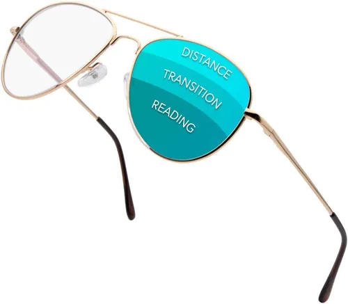 Vista 8 de Gafas de lectura progresivas para mujeres y hombres, multifocales para computadora con lentes de bloqueo de luz azul Milán