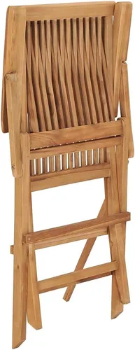 Vista 7 de Folding Patio Chairs 8 pcs Solid Teak Wood Out Door Outdoor Sillas para Comedor Dining Table Chairs for Terrace Picnic Study Living Room