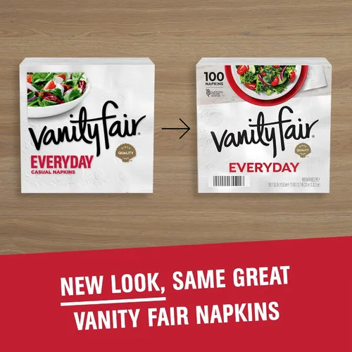 Vista 3 de Vanity Fair Everyday Servilletas, 100 Count Servilletas de papel