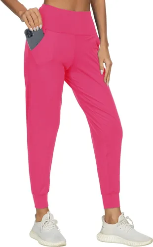 Vista 111 de Kcutteyg - Pantalones deportivos con bolsillos para mujer, diseño suave, ligero y de secado rápido, para entrenamiento, gimnasia, yoga y correr