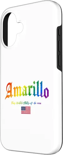 Vista 2 de iPhone 16 Amarillo Gothic Design Lgbtqai+ rainbow Version Case