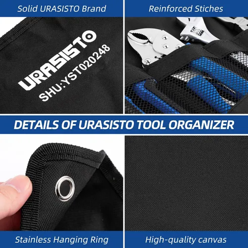Vista 7 de URASISTO Kit de herramientas de mantenimiento del hogar de 4 piezas para hombres, incluye junta de ranura, nariz larga, corte diagonal, alicates