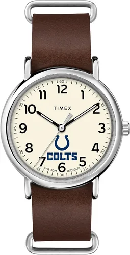 Vista 23 de Timex Tribute Correa de cuero de cuarzo NFL Weekender de 1.575 in para hombre