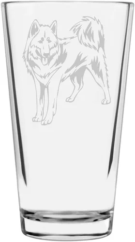 Vista 332 de Podenco Canario - Vaso de pinta de 16 onzas con temática de perro personalizado