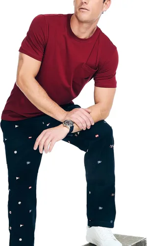 Vista 4 de Nautica Men's Performance Pocket T-Shirt