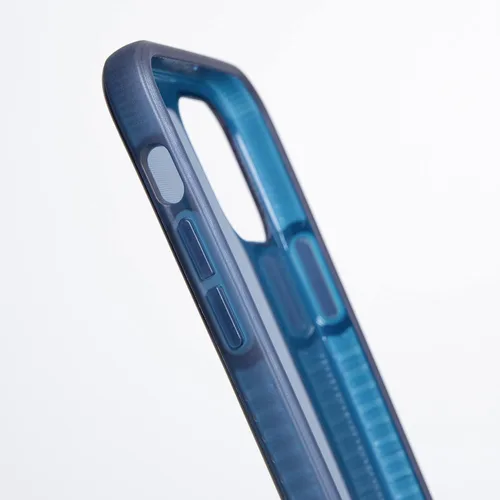 Vista 3 de BodyGuardz Funda Stack de protección contra impactos de 10 pies compatible con iPhone 12 Mini (dos tonos azul marino)