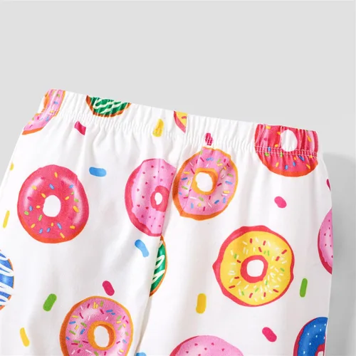 Vista 4 de PATPAT Conjunto de pijama de manga larga con estampado geométrico básico para bebé