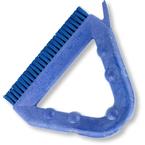 Vista 11 de SPARTA Cepillo comercial de plástico para lechada, cepillo de fregar en forma de triángulo con raspador y dos agujeros roscados para fijar el mango