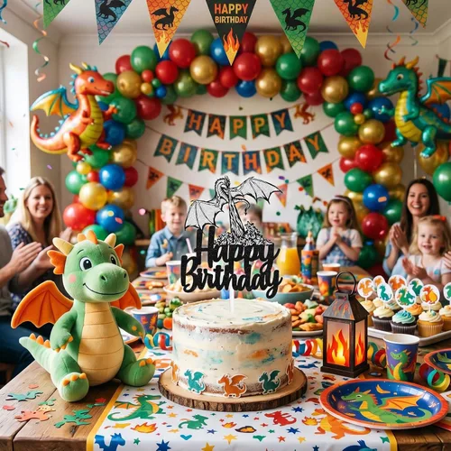 Vista 3 de Decoración para pastel de cumpleaños con temática de película animada, suministros de decoración con purpurina negra