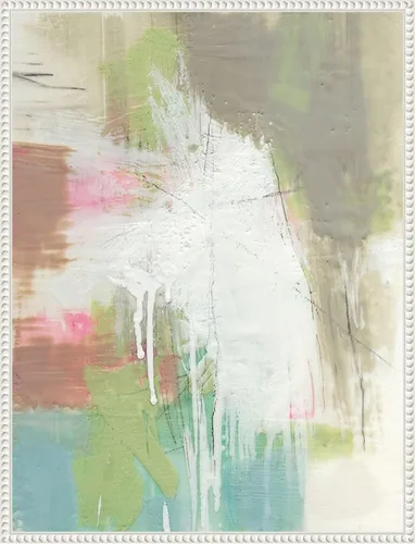 Vista 14 de Amanti Art Framed Canvas Wall Art 24x18 Retro Splash I by Jennifer Goldberger, Framed Wall Art Canvas, Abstract Artwork, Traditional Decor, Medium