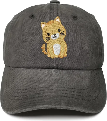 Vista 33 de Gorras de béisbol bordadas con animales para niño y niña