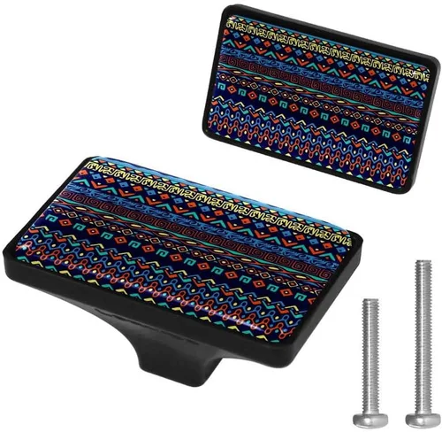 Vista 13 de LORVIES Paquete de 4 pomos decorativos florales de 1.65 pulgadas para gabinete, rectángulo de vidrio ABS con un solo agujero, tiradores de puerta