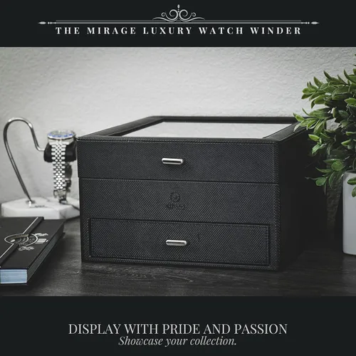 Vista 5 de Organizador de caja de reloj con estuche de viaje y almacenamiento formal de accesorios