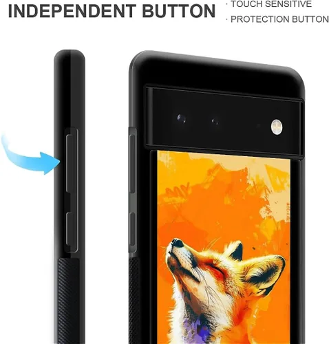 Vista 699 de Compatible con Google Pixel 4A 5G Mobile Case Creative Acrylic Panel trasero Silicona Protección Grip especialmente diseñado para Google Pixel 4A 5G