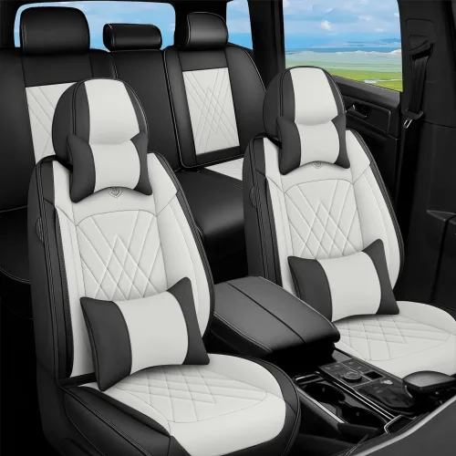 Vista 9 de Fundas de Asientos Compatibles con Toyota Corolla 2015-2026 Funda de Asiento de Automóvil de Cuero, Elegante Impermeable Transpirable Fácil