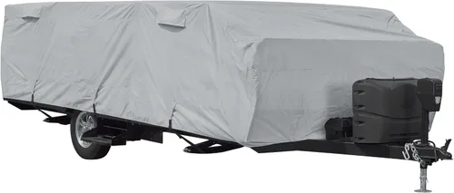Vista 14 de Classic Accessories Over Drive PermaPRO - Funda plegable para remolque de campamento, se adapta a 8 pies a 10 pies de largo, funda para cámper