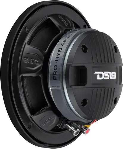 Vista 7 de DS18 PRO-HY6.4MSL - Altavoz híbrido de audio para automóvil de rango medio poco profundo de 6.5 pulgadas con driver integrado y rejilla incluidos