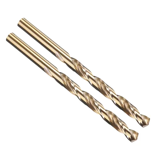 Vista 204 de PATIKIL Broca Jobber de 0.039 in, vástago recto M35 cobalto 5% acero de alta velocidad 135° acabado dorado para metal duro de acero inoxidable - 2