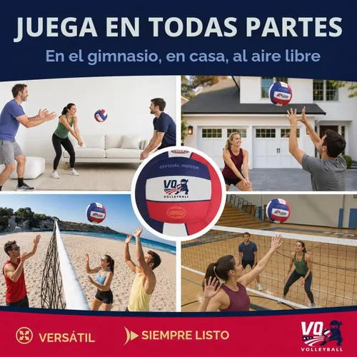Vista 6 de Soft Volleyball - Foam, Silent, No-Deflate, Durable Indoor Volleyball for Training, Games & Practice - Soft on Arms, Safe for House