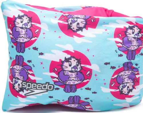 Vista 4 de Speedo brazaletes flotadores unisex para niños, aprende a nadar Aqua Splash Otter Toss