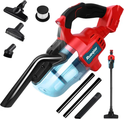 Vista 9 de Aspiradora inalámbrica compatible con batería DeWalt de 20 V, aspiradora 5 en 1 sin escobillas con potente motor de 50 KPA y 500 W, aspiradora