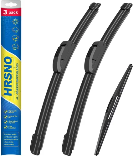 Vista 24 de Limpiaparabrisas de 15"+15" con juegos de escobillas limpiaparabrisas traseras de 13", repuesto automotriz para Jeep Wrangler 2007-2017, escobillas