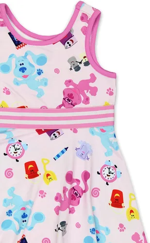 Vista 5 de Nickelodeon Blues Clues You - Vestido ultra suave para niñas pequeñas