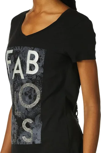 Vista 3 de Hanes - Camiseta de manga corta con cuello en V para mujer