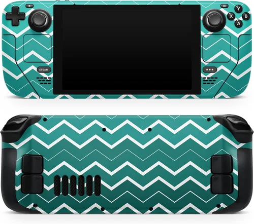 Vista 16 de Design Skinz - Compatible con Steam Deck - Calcomanía protectora de vinilo extraíble resistente a los arañazos - Micro anclajes verde azulado