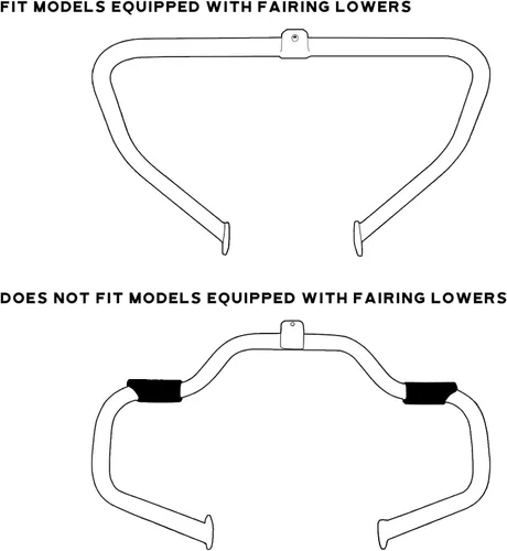 Vista 9 de Green-L Barra de choque de carretera para Harley Touring Road King Electra Street Glide 1997-2008 Negro