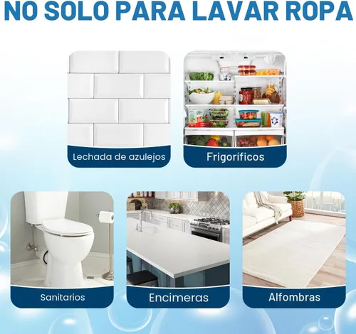 Vista 4 de Percarbonato de sodio 2 libras - Polvo blanqueador de oxígeno y refuerzo de ropa - Limpiador multiusos para eliminar manchas, blanqueamiento
