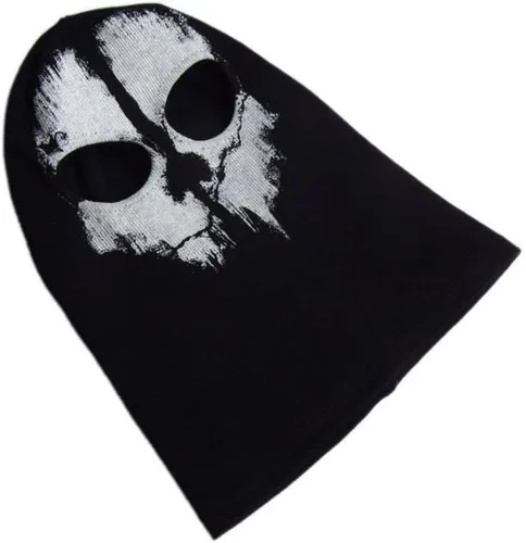 Vista 5 de Unisex Ghost Print Stocking Balaclava Mask Good for War Game Halloween Cosplay