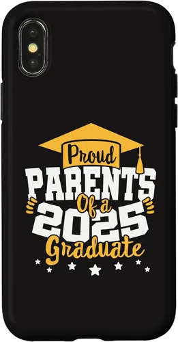 Vista 4 de iPhone 15 Parents of a 2025 Graduate Class Senior Graduation Grad 25 Case