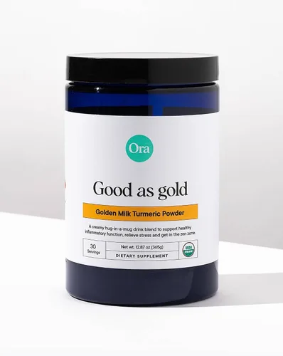Vista 8 de Ora Organic Golden Milk Powder - Polvo de cúrcuma ayurvédica con adaptógenos orgánicos, Ashwagandha, Reishi y jengibre, orgánico, sin gluten, sin