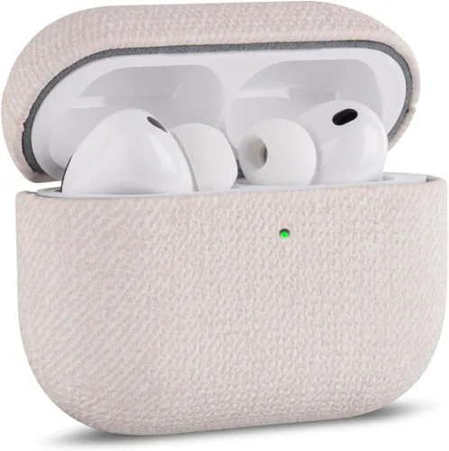Vista 30 de Haobobro Funda de piel para AirPods Pro 3, piel seleccionada respetuosa con la piel, con textura de fibra de carbono, hecha a mano, funda rígida