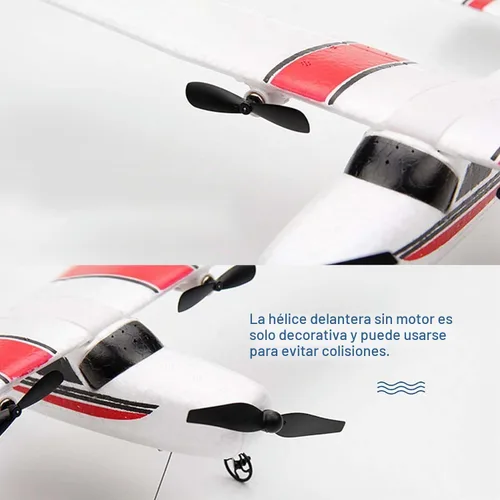 Vista 6 de GoolRC Avión RC, avión de control remoto de 2.4 GHz, avión de control remoto de 2 canales, planeador de espuma EPP, avión RC fácil de volar