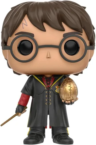 Vista 2 de Harry Potter con huevo de oro del torneo, pop vinilo, exclusivo, marca Funko