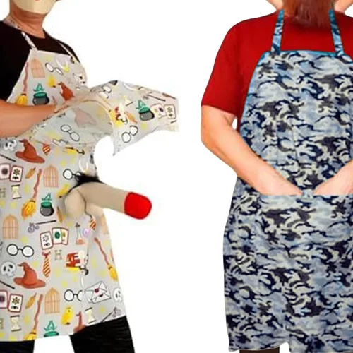 Vista 10 de El último delantal de regalo de broma, divertido delantal con sorpresa oculta, perfecto para fiestas de adultos, diversión de cocina y bromas