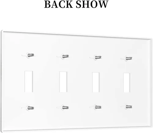 Vista 514 de Placa de Interruptor de Luz Azul de 1 Gang, Placa de Pared Decorativa de Palanca Individual, Cubierta de Placa de Pared de Palanca, Placa Frontal