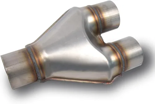 Vista 6 de ID 2" Adaptador de Tubo en Y de Escape, Acero Inoxidable T409 de 2 Pulgadas Conector de Tubo en Y Dual a Individual, 10" de Longitud Total