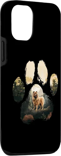 Vista 3 de Funda para iPhone 15 Chow Chow Mountain Paw Design Dog Mom Dad