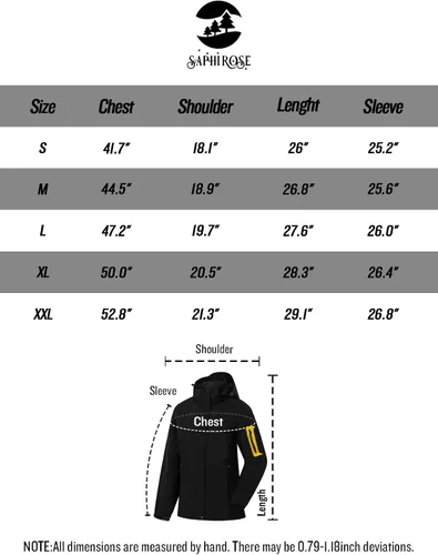 Vista 6 de SaphiRose Chaqueta impermeable para mujer, ligera, para exteriores, con capucha extraíble